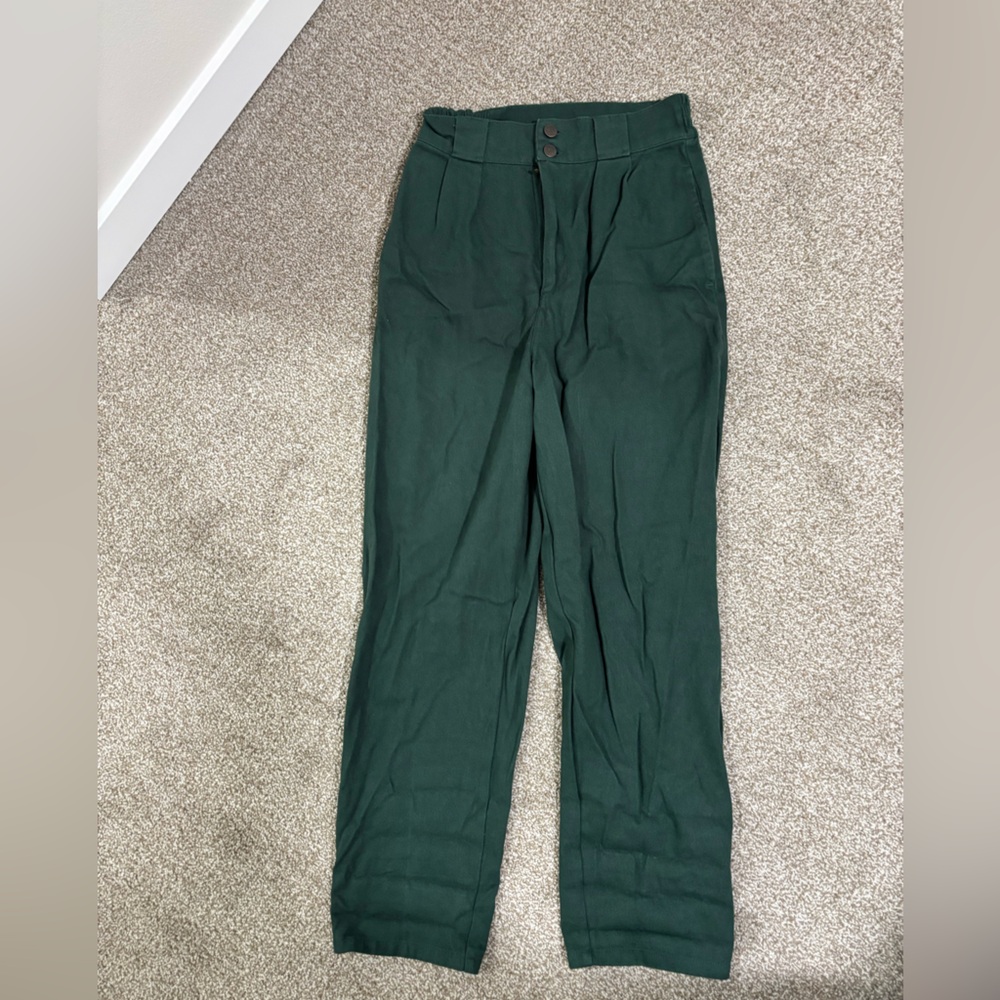 Lucy & Yak Organic Cotton Deep Green Addison Pants
